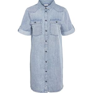 NOISY MAY NMNEW SIGNE S/S DENIM DRESS VI003LB NOOS Dames Jurk - Maat S