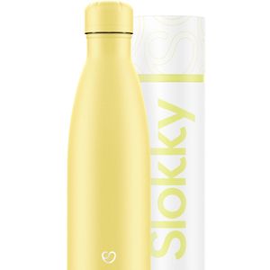 Slokky - Pastel Yellow Thermosfles & Dop - 500ml