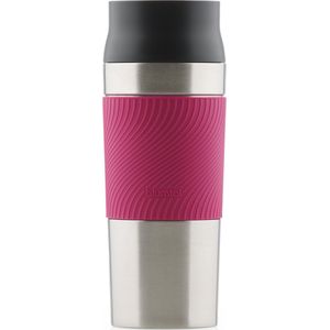 Blumtal Thermosbeker Classic - Lekvrij, BPA-Vrij en Vaatwasserbestendig - Hoge Kwaliteit Thermosfles met Quick-Press Sluiting - Travel Mug 350 ml - Berry - Roze