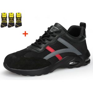 Lia LEGEND ® ULTRA Anti-Slip PRO veiligheidsschoenen heren dames met 3 paar werksokken , sneakers sportief werkschoenen lichte sportieve ademende met stalen neus.