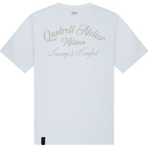 Quotrell - ATELIER MILANO T-SHIRT - LIGHT BLUE/GREY - S