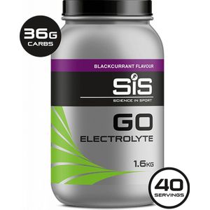 Science in Sport - SIS Energydrink - Go Electrolyte - Elektrolyten + Koolhydraten - 1,6kg - Blackcurrant/ Zwarte bes smaak
