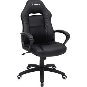 Comfortabele bureaustoel, zachte gaming chair - zwart