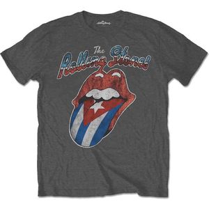 The Rolling Stones - Rocks Off Cuba Heren T-shirt - M - Grijs