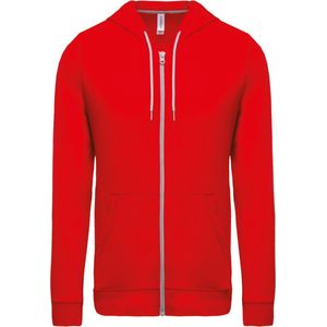 Sweatshirt Unisex XL Kariban Lange mouw Red 100% Katoen
