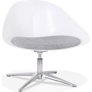 Alterego - DAPHNE - Design bureaustoel - Wit - 77x65x74 cm