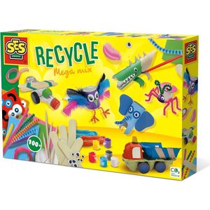 SES - Recycle mega mix - knutselpakket - om lege verpakkingen of toiletrollen om te toveren tot vrolijke creaties en dieren