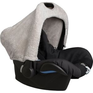 Baby's Only Autostoel zonnekap - Zonnescherm Maxi Cosi 0+ Cozy - Gemaakt van teddystof - Urban Taupe