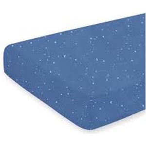 Hoeslaken-bemini-stars-bleu-70x140cm