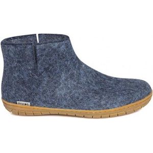 Glerups indoor laars van wolvilt met rubberen zool - unisex - maat 35