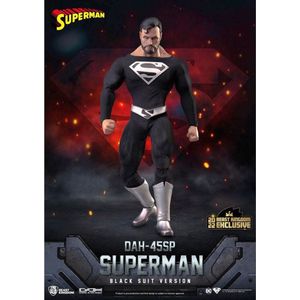 Beast Kingdom Toys Superman Actiefiguur Superman Black Suit 20 cm Dynamic 8ction Heroes Multicolours