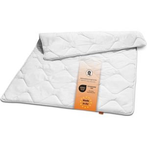 sleepling Basic 100 winterdekbed 155 x 200 cm | warm winterdekbed | Made in EU | Ökotex 100 | wasbaar op 60 graden | warmteklasse garantie | 100% fijne microvezel | wit