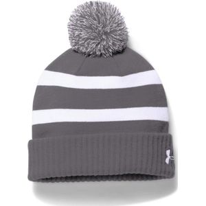 Under Armour 1282228 Pom Beanie - muts - wintermuts - grijs - jongens - winter