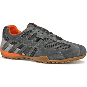 Geox U Snake Original A - Leren herentrainers U55MNA C1006 Grijs