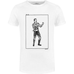 Collect The Label - Hip Boxer T-shirt - Wit  - Unisex - S