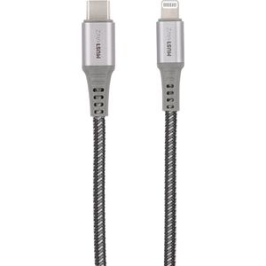 Musthavz USB-C naar Apple Lightning Kabel MFI 1 Meter - Zwart