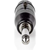 Nedis XLR-Adapter - XLR 3-Pins Female - 6,35 mm Male - Vernikkeld - Recht - Metaal - Zwart - 1 Stuks - Polybag