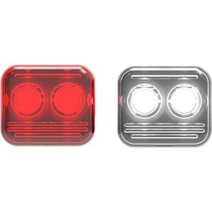 Reelight Flash Magneet Fietsverlichting Ams Reepower - Staal - Rood/wit - 4 Delig - Kan Aanblijven Na Stilstand