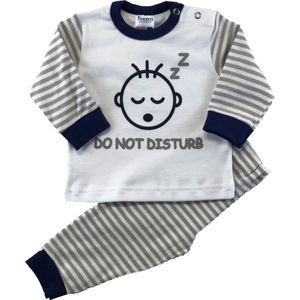Beeren Bodywear Do Not Disturb Grijs Maat 50/56 Baby Pyjama 24-421-285-50/56