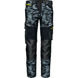 SIR SAFETY GEMINI CAMO BROEK, Camouflage - Stretch Ripstop Canvas - 4-Way Stretch Inzetten - Versterkte Hielpad En Kniegebied