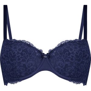 Hunkemöller Dames Lingerie Voorgevormde beugel bh Marine - Blauw - maat F85