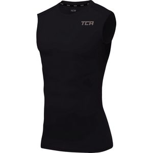 TCA Mannen HyperFusion Compressie Basislaag Hemd Onder Shirt - Zwart, M