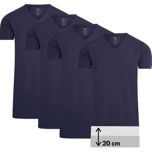 Cappuccino Italia - Heren Tee SS 4-Pack T-shirts - Blauw - Maat XXL