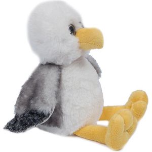 Pia Soft Toys Knuffeldier Meeuw - zachte pluche stof - premium kwaliteit knuffels - Vogels - 16 cm - Meeuwen