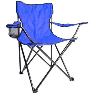 IBBO® - Campingstoel – Opvouwbare kampeerstoel – Vouwstoel – Strandstoel – Tuinstoel – Camping – Visstoel – Belastbaar tot 100 kg – Blauw
