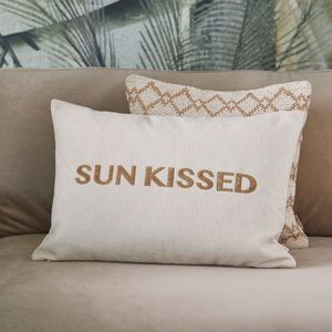 Riviera Maison Sunkissed Pillow Cover 65x45 - Polyester - Beige