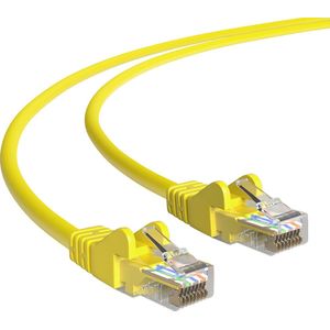 Cat 5e - U/UTP - Netwerkkabel - Patchkabel - Internetkabel - 1 Gbps - 3 meter - Geel - Allteq