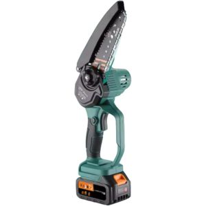 Mini Kettingzaag Snoerloos - 2x 21V Batterijen - 3000mAh - Handheld elektrische zaag voor bomen, takken en hout snijden