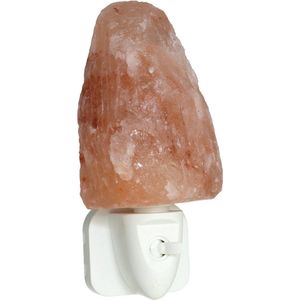 Himalaya zout nachtlamp wit 14 cm - Zoutsteen lamp - Natuurlijke zoutlamp