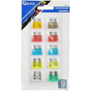 GEKO Maxi zekeringenset - 10 stuks - Diverse ampères