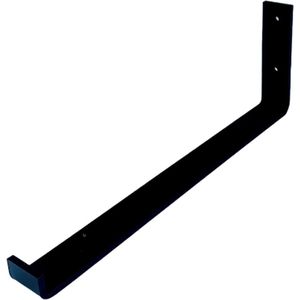 GoudmetHout Industriële Plankdrager L-vorm UP 40 cm - Per stuk - Staal - Mat Zwart - 4 cm x 40 cm x 15 cm