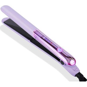 30-seconden snel opwarmbare 2-in-1 stijltang en krultang voor dubbel gebruik - professionele keramische ionen - 4 temperatuurinstellingen - 140-200 °C - haarstraightener