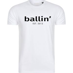Ballin Est. 2013 - Heren Tee SS Regular Fit Shirt - Wit - Maat 3XL