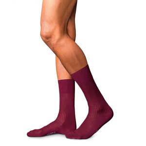 FALKE No. 7 Finest Merino herensokken - donkerrood (barolo)