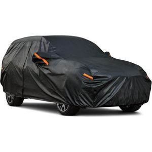 Zware SUV-autohoes - 7 lagen waterdicht - alle weersomstandigheden - buitenhoes - sneeuw zon UV-bescherming - rits - universele pasvorm - SUV 4x4 (182-190 inch) Autohoes