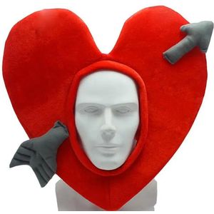 Grappige liefdevolle feestmuts - Unisex - Hartje - Cupido - Carnaval - Valentijn - Cadeau - Unisex - Love - Vrijgezellenfeest