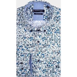 Giordano Casual hemd lange mouw Groen Ivy Stains Print 417038/70
