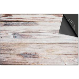Inductie beschermer 60x52 - afdekplaat inductie mat - Dietrix Kookplaat beschermer - Base - Hout en Boom - Lichtbruine latten horizontaal