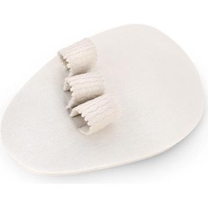 Mövibrace - Teenspreider / Teencorrector / Hamerteen corrector - Linkervoet - 1 stuk - Wit - Unisex - Op maat knipbaar - Maat 36-40
