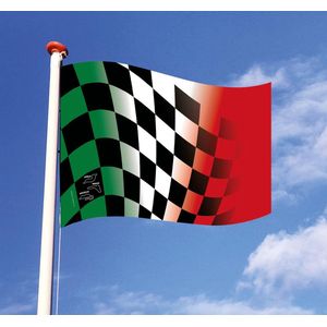 Finish Race/ Italiaanse geblokte vlag - 150 x 100 cm - Grand Prix Italië – Formula 1
