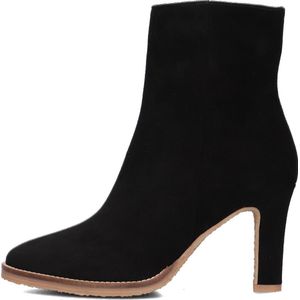 Notre-V 57436 Enkellaarsjes - Enkelboots met rits - Dames - Zwart - Maat 42