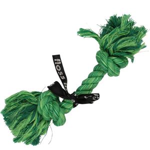 Ebi - Speelgoed Voor Dieren - Hond - 'do You Even Floss Dawg' Speeltouw 2 Knopen 95cm Groen - 1st