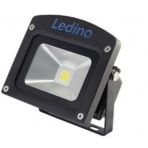 Ledino LED Schijnwerper 230v 10W 6000K ZWART