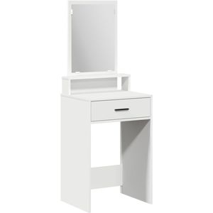 vidaXL - Kaptafel - met - Lades - Wit - 50x41x140 - cm