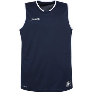 Spalding Move Tanktop Heren Basketbalshirt - Maat XL  - Mannen - blauw/wit