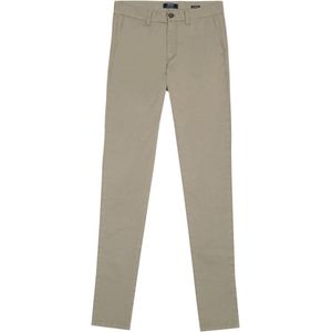 Mr Jac - Broek - Heren - Slim fit - Chino - Garment Dyed - Pima katoen - Khaki - Maat W33 L32